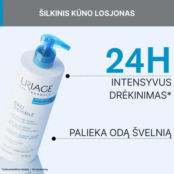 URIAGE Eau Thermale pienelis kūnui švelnus 500ml