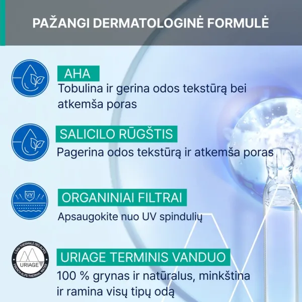 URIAGE Hyseac 3 - Regular toninis kremas lengvas SPF30 40ml