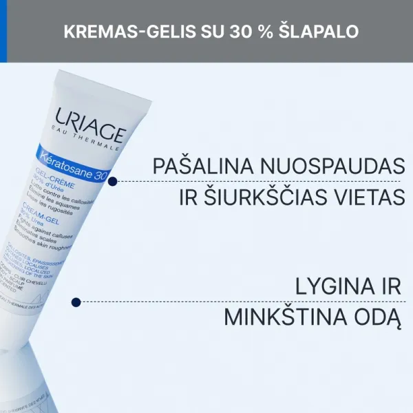 URIAGE gelis-kremas kūnui KERATOSANE  30 40ml