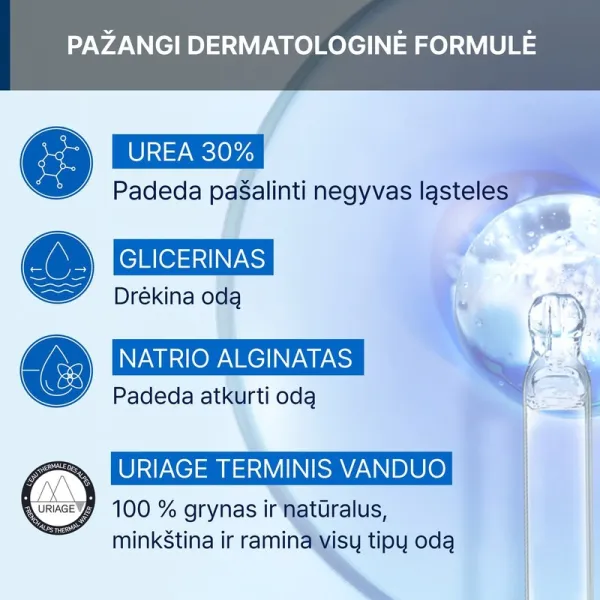 URIAGE gelis-kremas kūnui KERATOSANE  30 40ml