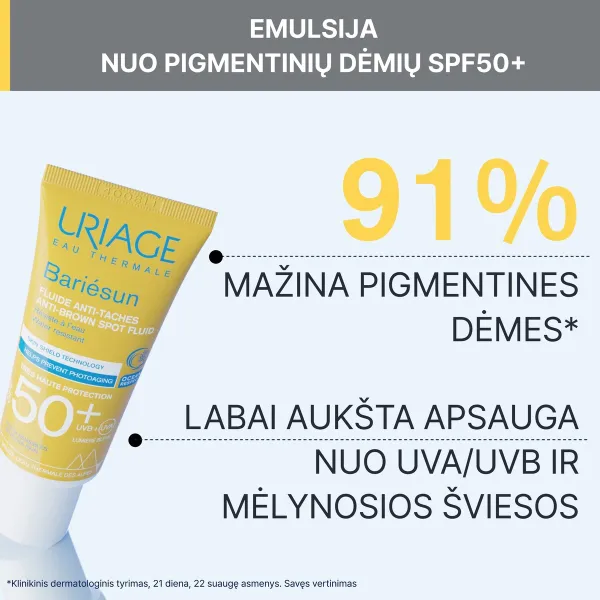 URIAGE Bariesun ANTI - B SPOT emulsija be kvapo SPF50+ 40ml