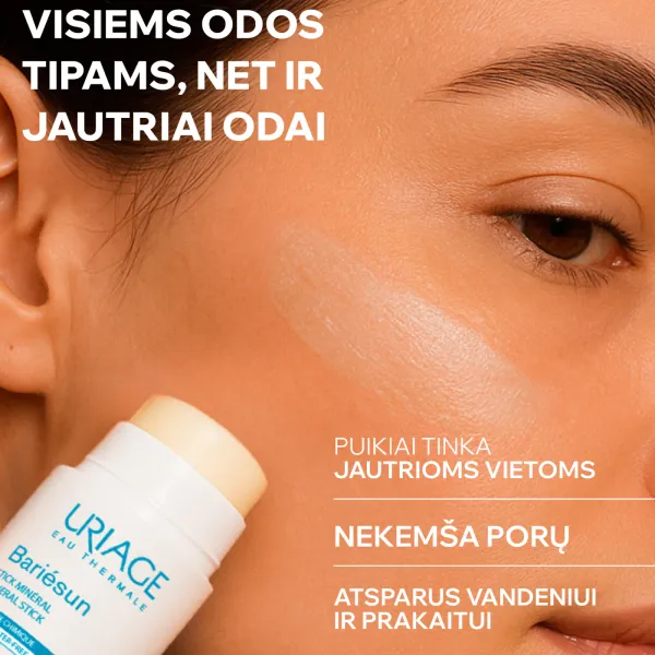 Uriage Bariesun Mineral apsauginis pieštukas SPF50+ 18g