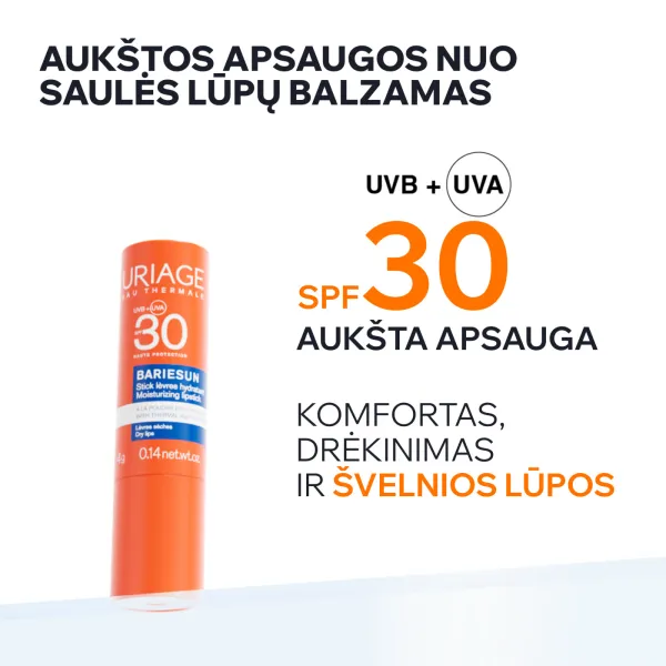Uriage Bariesun lūpų balzamas SPF30 4g