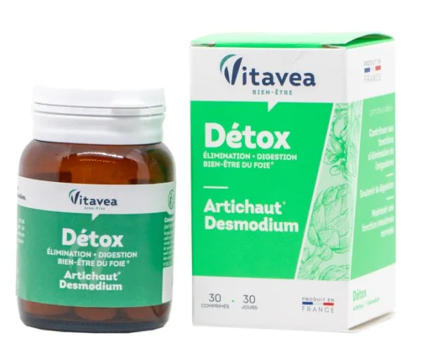 Maisto papildas VITAVEA Detox Artišokų ir kibiosios jakšūnės ekstraktai N30