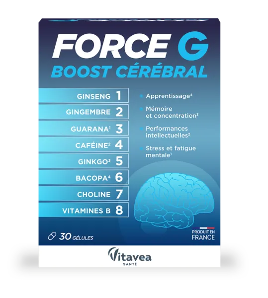 Maisto papildas VITAVEA Force G Boost Cerebral protinei veiklai kapsulės N30