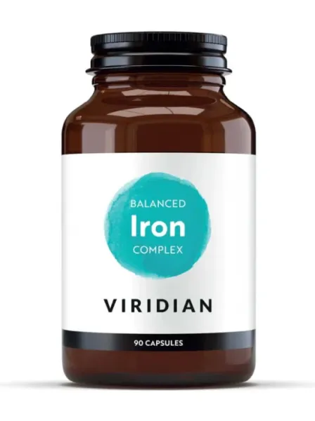 Maisto papildas VIRIDIAN Balanced Iron Complex kapsulės N90