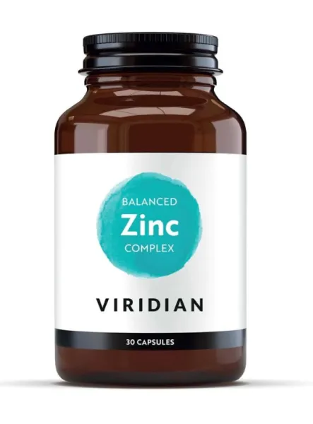 Maisto papildas VIRIDIAN Balanced Zinc Complex kapsulės N30