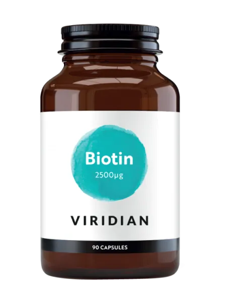 Maisto papildas VIRIDIAN Biotin 2500mcg kapsulės N90