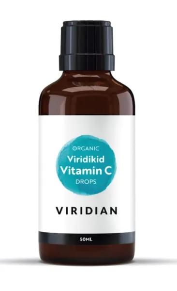 Maisto papildas VIRIDIAN Viridikid Vitamin C lašai 50ml