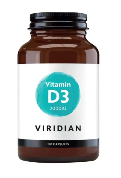 Maisto papildas VIRIDIAN Vitaminas D3 2000IU kapsulės N150