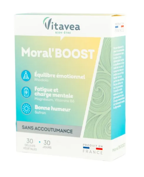 Maisto papildas VITAVEA Moral'BOOST laikinos įtampos metu N30