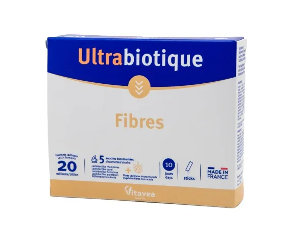 Maisto papildas VITAVEA Gerosios bakterijos ir vidurius laisvinančios tirpios maistinės skaidulos Fibregum® Ultrabiotique FIBRES N10