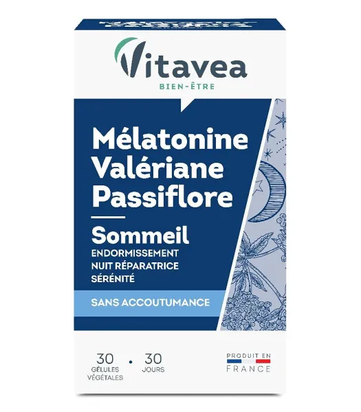 Maisto papildas VITAVEA Melatonine Valeriane Passiflore N30