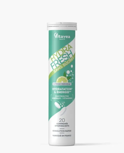 Maisto papildas VITAVEA HYDRAFRESH be cukraus citrinų-verbenų skonio N20