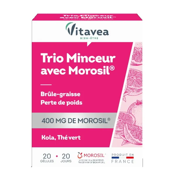 Maisto papildas VITAVEA TRIO MINCEUR su MOROSIL® Riebalų deginimui N20