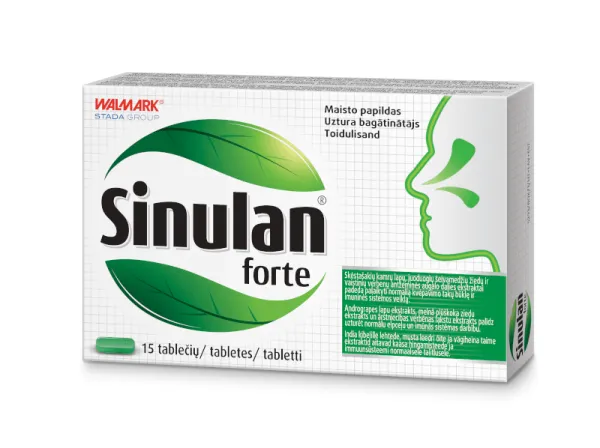 Maisto papildas WALMARK Sinulan Forte tabletės N15