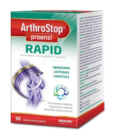 Maisto papildas WALMARK Proenzi ArthroStop Rapid tabletės N90