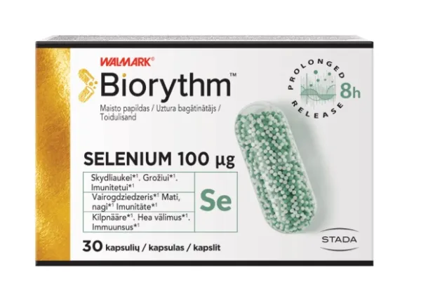 Maisto papildas WALMARK BIORYTHM SELENIUM 100 µg kapsulės N30