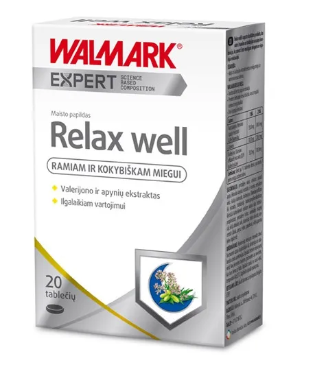 Maisto papildas WALMARK Relax well N20