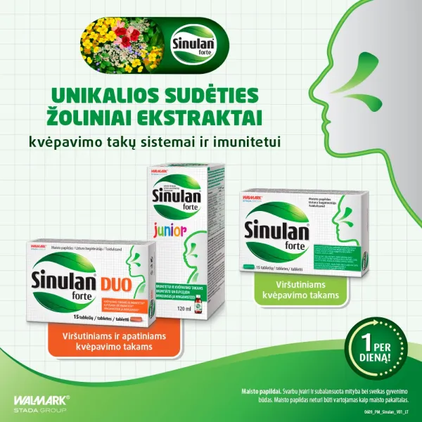 Maisto papildas WALMARK Sinulan Forte Junior 120ml