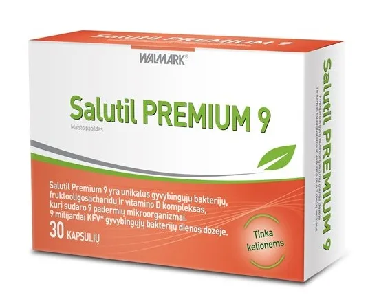 Maisto papildas WALMARK Salutil Premium 9 kapsulės N30