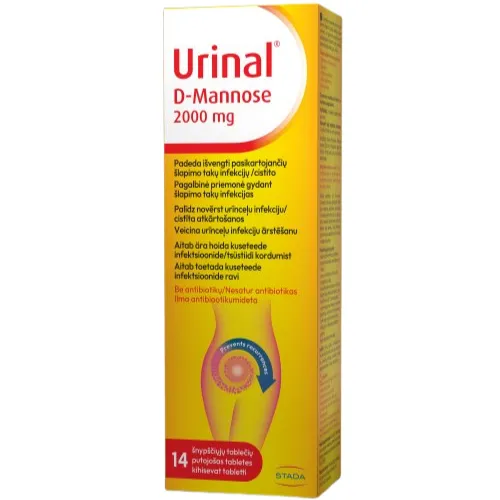 WALMARK Urinal D-mannose 2000mg šnypščios tabletės N14
