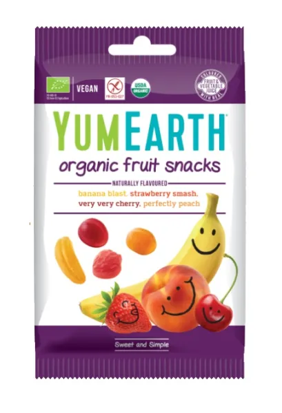 YUMEARTH ekologiški želės saldainiai, įvairių vaisių ir uogų skonių 50g