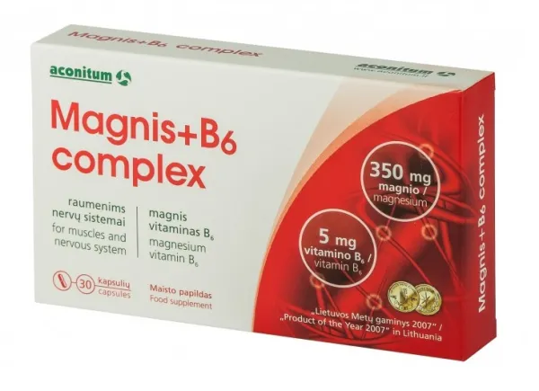 Maisto papildas Magnis + B6 complex N30