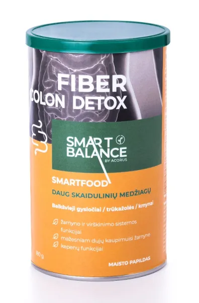 Maisto papildas Acorus Smart Balance FIBER COLON DETOX milteliai 180g