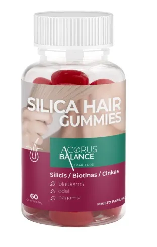 Maisto papildas Acorus Balance SILICA HAIR gummies 2.5g guminukai N60