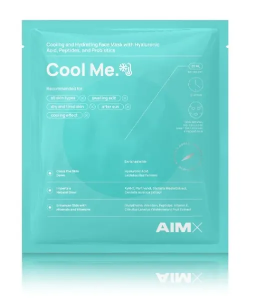 AIMX Cool Me kaukė veidui su hialuronu, peptidais ir probiotikais 25ml N1