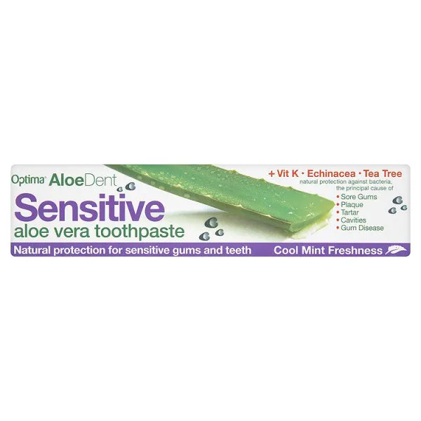 Dantų pasta jautrioms dantenoms su ežuole ALOE DENT SENSITIVE 100ml