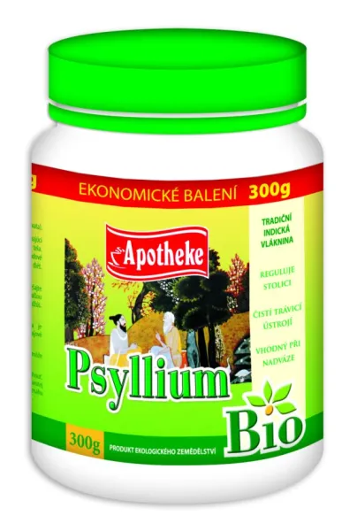 Maisto papildas APOTHEKE BIO PSYLLIUM tirpios ekologiškos indiškos maistinės skaidulos 300g
