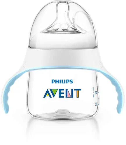 Buteliukas AVENT Natural su rankenėlėmis ir M žinduku 150ml (SCF251/00)