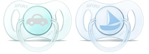 Čiulptukai silikoniniai AVENT 0-2mėn "Mini" (berniukas) N2 (SCF151/01)