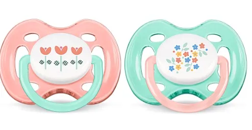 Čiulptukai silikoniniai AVENT 0-6mėn "Madingas M" N2 (SCF172/02)