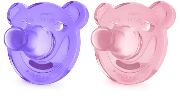 Čiulptukai silikoniniai AVENT 0-3mėn "Minkštasis M" N2 (SCF194/02)