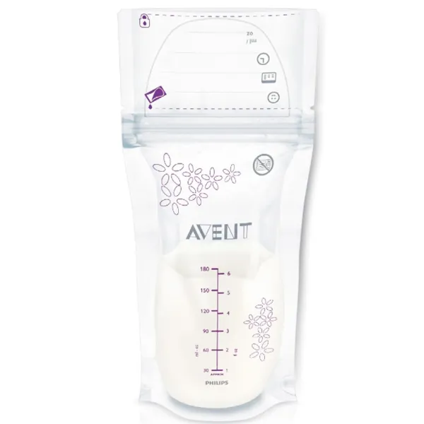 Maišeliai pieno saugojimui AVENT 180ml N25 (SCF603/25)