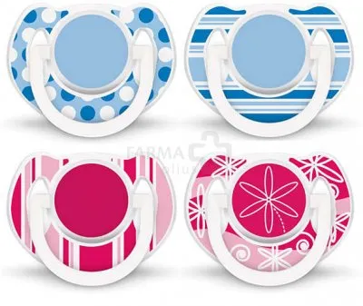 Čiulptukai silikoniniai AVENT 6-18 mėn "Madingas" N2 (SCF197/01)