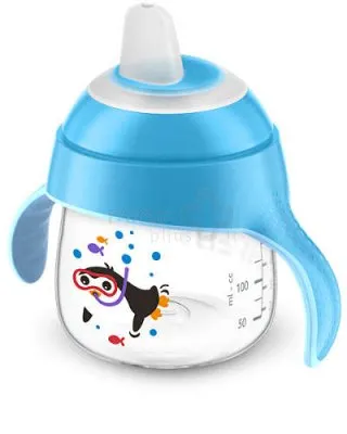 Puodelis neišsiliejantis su rankenėle 6+ mėn. AVENT Premium 200ml (SCF751/00)