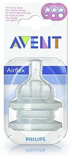 Žindukas silikoninis AVENT V 1 įpjova N2 (1/343)