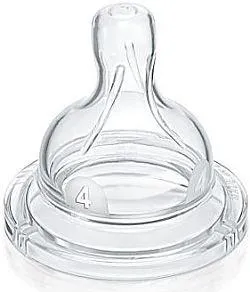 Žindukas silikoninis AVENT F 4 skylutės N2 (1/340)