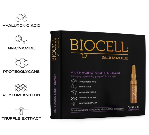 BIOCELL Glampule Anti-Aing Night Repair 2ml N2