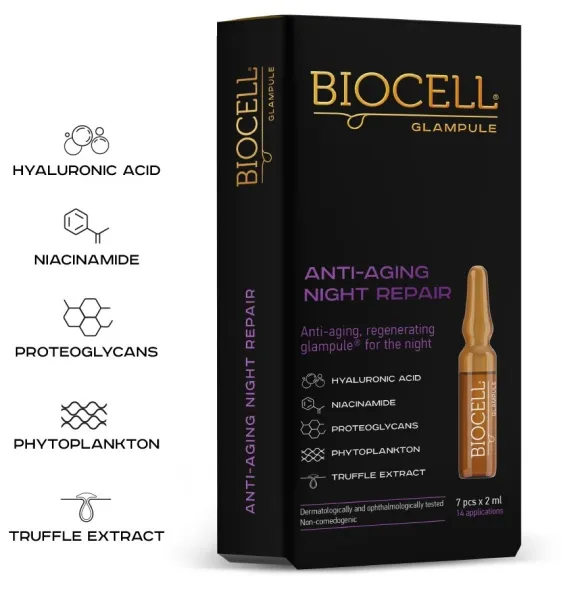 BIOCELL Glampule Anti-Aing Night Repair 2ml N7