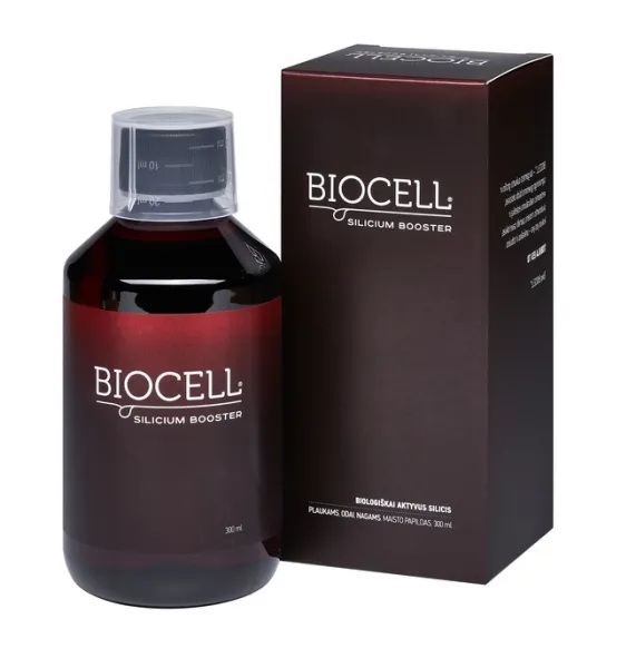 Maisto papildas BIOCELL Silicium Booster odai, plaukams, nagams 300ml