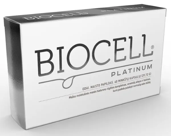 Maisto papildas BIOCELL PLATINUM minkštos kapsulės N40