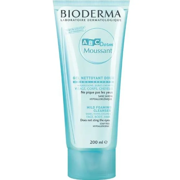 Gelis-prausiklis kūdikiams ir vaikams BIODERMA ABCDerm Moussant 200ml