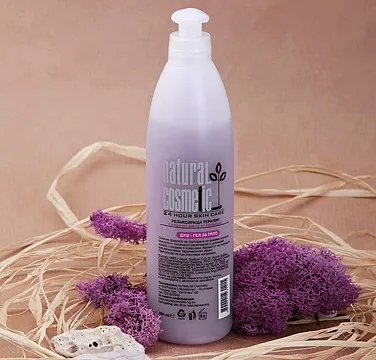 Dušo želė su levandų aliejumi NATURAL COSMETIC 300ml