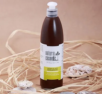 Dušo želė su santalmedžių aliejumi NATURAL COSMETIC 300ml