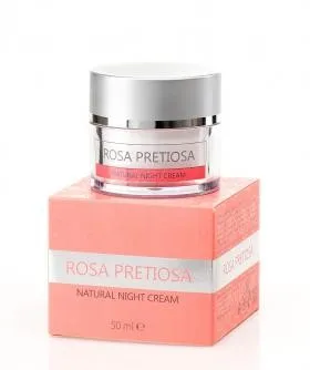 Naktinis kremas su rožių aliejumi Rosa Pretiosa 50ml